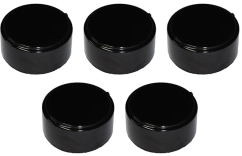 Ariston Hotpoint Indesit - Kit 5 manopole in plastica colore nero per cucina piano cottura - M0236/NKIT