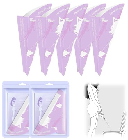 OUDQFCJ 20 Pcs Urinella para Mujer Orinar de pie Mujer Embudo de Papel Impermeable Desechable para Orinar Mear de pie para Mujer Hacer Pipi de pie Mujer para Mujeres y Pacientes
