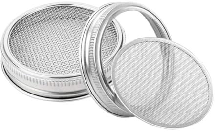 Warmhm Pot De Germination Pots De Germination Avec Couvercles En Maille Avoine Mise En Conserve Larges Couvercles De Bocaux Boîte Fabricant Pot Avec Couvercle Et Paille Poêle