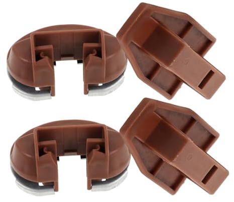 Kisangel 2 Sets Slide Stopper Kit Easy Install Drawer Guides Replacement Parts for Center Mount Suitable for Repair and Furniture Installation
