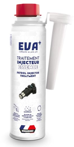 Limpiador de inyectores gasolina 300 ml - EVA+ | EVAAD002 | Reduce consumo | Mejora combustión | Elimina tirones | Protección válvulas | Arranque en frío fácil