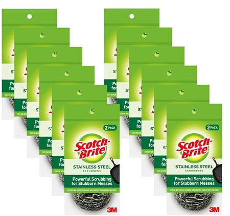 Scotch-Brite - Spugna abrasiva in acciaio INOX