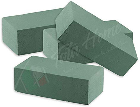 Tata Home Set 10 Pezzi Spugna per Fiori Freschi Secchi Piante Schiuma Floreale Assorbente Composizioni Floreali Misura 23x10x7 cm