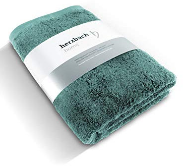 herzbach home Premium Duschtuch 70 x 140 cm (Ozeangrün) – Großes, weiches & saugstarkes Dusch-Handtuch in Bester Qualität – 100% natürliche Baumwolle