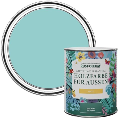 Rust-Oleum Blue Mould Resistant Garden Paint in Matt Finish - Teal 750ml