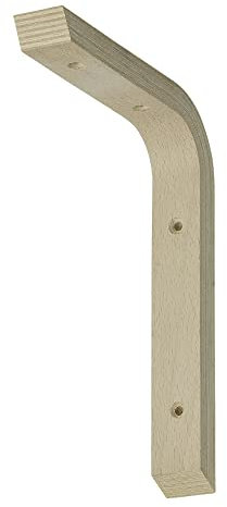 HAUS & DACH Schichtholzkonsole Regalträger Regalhalter Holz-Konsole für Regalbretter Regal-Winkel, 1 Stk. (250 x 300 mm)