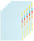 5er-Pack Register Trennblätter A4 12-Teilig, Karton Register Din A4 Extra Breit 11 Loch Gelocht, 150gsm, Recycing Ringbuch Register mit 12 Taben in 12 Farben, Trennregister Ordner für Schule Büro Haus