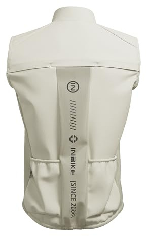 INBIKE Gilet de Cyclisme pour Homme Femme Veste de Cyclisme Sans Manches Coupe-vent Légère Gilet de Sport Respirant Imperméable Protection UV(GN_XL)