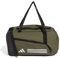 adidas Unisex Essentials 3-Stripes Duffel Bag, Olive strata/White, XS