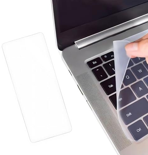 LuLiyLdJ Tastaturabdeckung, Keyboard Cover, Laptop Tastaturschutz, Tastaturschutzfolie aus Silikon, transparent, universell Kompatibel mit 15-17 Zoll Laptop, Notebook, Netbook, 1 Stück