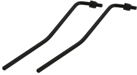 2 Pezzi Vibrato A Bacchetta Doppio Braccio Per Chitarra Elettrica 9 Mm Filettatura Dado Leva Tremolo Whammy Bar