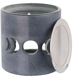 NKlaus Rökelsestövlar 10 x 14 cm täljsten – Triple Moon-symbol, modern design med rökelsesil och gravyr, perfekt för ritualer, dekoration och meditation 16698