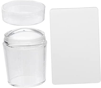 Veemoon Stampo Unghie Trasparente Jelly in Silicone Professionale Per Nail Art Stamping Accessori e Timbri Per Decorazioni Precise Te