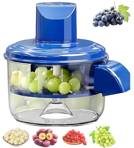 Elprico Machine de Pelage de Raisin électrique, éplucheur Automatique Rechargeable, Machine à éplucheurs de Fruits avec une Batterie de 1300 MAh pour la Cuisine à Domicile
