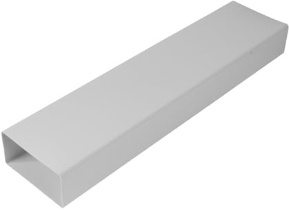 Repa Market Canale piatto 110 x 55 mm, tubo di ventilazione rettangolare in plastica, 1 m di lunghezza, sistema di ventilazione – riscaldamento, raffreddamento – condotto di