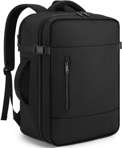ZOMFELT Ryanair Cabin Bags 40x30x20 Underseat, Travel Backpack Cabin Size | Travel Rucksack Hand Luggage Bag with Wet Pocket, Flight Carry on Bag for Wizzair, Easyjet, Fit 15.6 Inch Laptop, Black