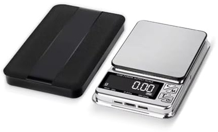 Básculas Digitales, Báscula de precisión digital de 1000 g x 0,01 g con función de conteo recargable por USB(500g 0.01g)