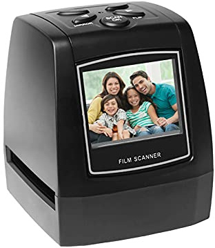 Escáner de Película Portátil Convertidor Diapositivas y Películas 35mm 135mm con Pantalla LCD Visor Imágenes Digitales Compatible USB 2 0 MSDC