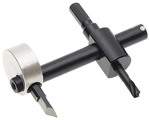MIBRO 460271 Adjustable Circle Hole Cutter, Silver,Black