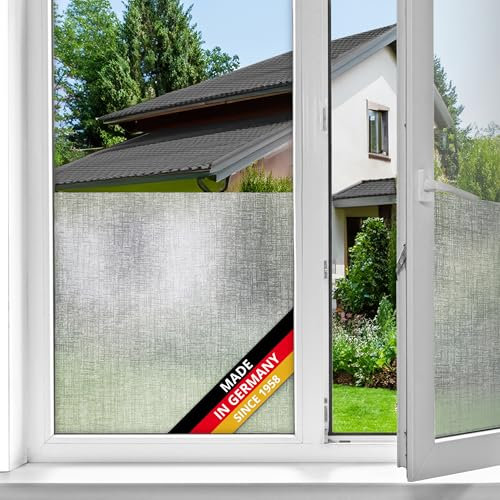 d-c-fix Pellicola vetri finestre privacy adesivo statico Lynn oscurante opaca anti-uv decorative impermeabile per cucina, casa, ufficio, bagno, doccia carta 45 x 150 cm