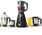 Prestige Iris 750 Watt 4 Jar Mixer Grinder | 3 barattoli multiuso in acciaio inox e 1 barattolo spremiagrumi | Nero | 750W