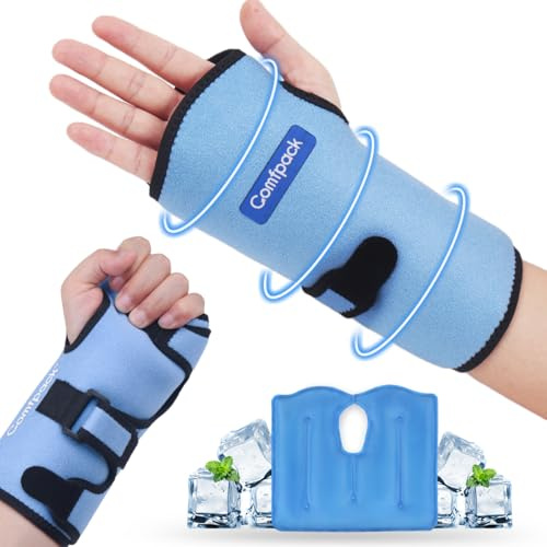 Comfpack Handleds-kylklampar för karpaltunnel, återanvändbar varm kall terapi hand kylklampar handkirurgi, reumatoid, tendinit, svullnad, skador, smärtlindring