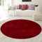 Teppich-Traum runder Shaggy für Diele & Flur | weicher Flor waschbar | in rot, 200 cm rund