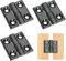 3 Pcs Metall Klapp Scharnier, 40mm × 40mm Verbinder Scharnier, Schwarz Zinklegierung Scharnier, Abnehmbares Scharnier für Türen, Schrank, Fenster