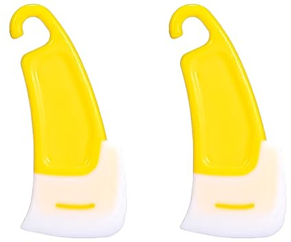 Hsthe Sea Pan Scraper Dough Scraper Silicone Kitchen Pan Scraper Cast Iron Scraper Cleaning Scraper Food Scraper for Cooking Tableware Grill Pans Cleaning
