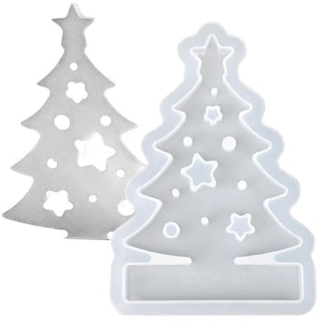 Silikonformen Gießformen Kerzenhalter, Weihnachtsbaum Teelichthalter Kerzenformen, Weihnachten Silikonform Seifenform Epoxidharz Für Sojawachs Kerzen, Seife, Gips, Handwerk