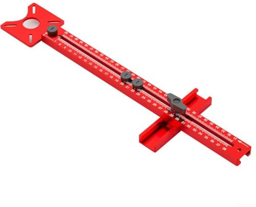 Oniissy Support de rainure de fraisage pour défonceuse, travail du bois, coupe et fraisage circulaire auxiliaire, guide de bord de machine, outil de positionnement circulaire de planche à découper,