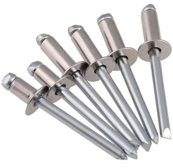 304 Stainless Steel Open End Flat Countersunk Pop Blind Rivets Decorative Nail for Sheet Metal Automotive Railway and Furnitures(20Pcs (M4),20mm)