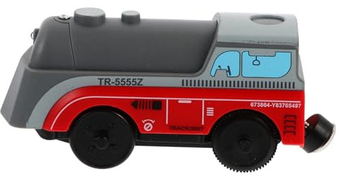 Yardwe 1 Pz Trenino Elettrico Connectabile per Interattivo Rosso con Design e Arrotondato per Compleanni