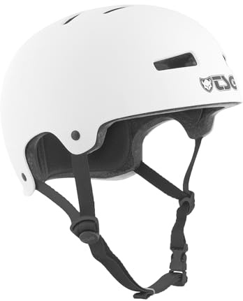 TSG Homme Evolution Casque, Blanc (Satin white ), L/XL (57-59cm) EU