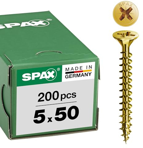 Spax – Universal Screw Countersunk Head Phillips Z 4Cut Full Thread Galvanized Passivated A2L – 1081020350123, 1081020500503