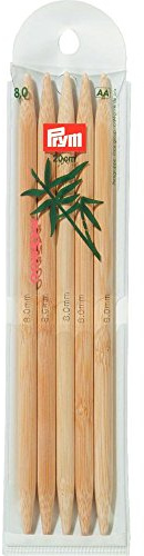 Prym - Bamboo (20 cm, 8,00 mm) ago a Doppia Punta - 1 unità
