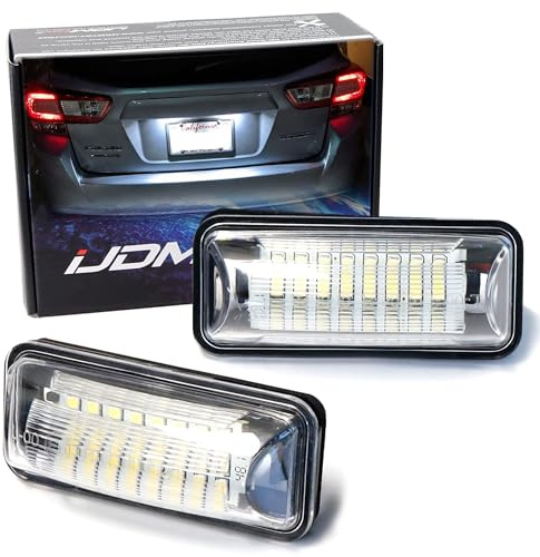 iJDMTOY OEM-Fit 3W Full LED License Plate Light Kit Compatible With Scion FR-S Toyota 86 Subaru BRZ Impreza WRX STi Legacy Crosstrek Ascent, Powered by 24-SMD Xenon White LED