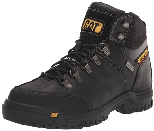 Cat Footwear Men's Threshold Waterproof Steel Toe, Black, 11