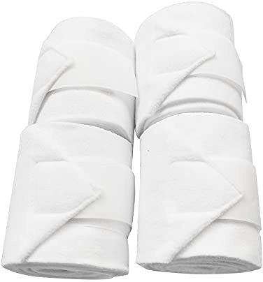 Pssopp 4 rollos de forro polar grueso para patas de caballo, vendaje para piernas de caballo, vendas para piernas de caballo para ejercicio, entrenamiento y perforación