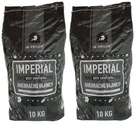 Log Barn Restaurant Grade Lumpwood Charcoal (2 x 10Kg Bags). Lump Wood Charcoal for BBQs & Catering. Long-Burning Large Charcoal Pieces for Cooking - Genuine Log Barn Barbecue Charcoal