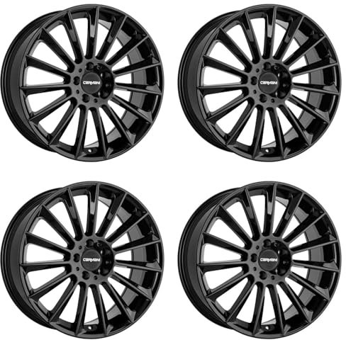 4x Carmani Felgen Alufelgen 17 Fritz 8,0x18 ET35 5x112 black kompatibel mit VW Arteon Beetle Bus T4 Caddy Eos Golf Plus Golf V Variant Jetta