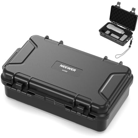 NEEWER Custodia Rigida Compatibile con DJI Osmo Pocket 3 e Creator Combo Accessori, Custodia da Viaggio Portatile IP67 Impermeabile Antipolvere Antiurto con Inserti in Schiuma e 17 Slot, AC022