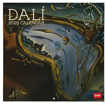 Legami - Calendario da Parete 2026, Salvador Dalì, Calendario da Muro Grande, 12 Mesi e Planner Annuale, in 6 Lingue, Spazio per Note, Segni Zodiacali, Festività Internazionali, 30 x 29 cm