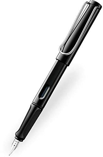 Lamy Safari Fountain Pen Shiny Black Extra Fine Nib