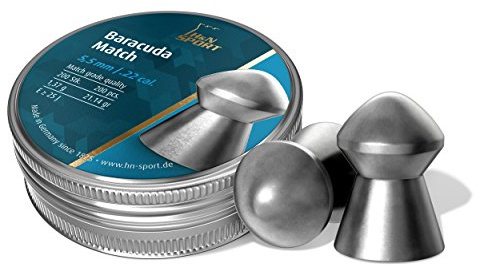 H&N Sport Haendler & Natermann Baracuda Match Domed Airgun Pellets .22 Caliber / 21.14 Grains (200 Count)