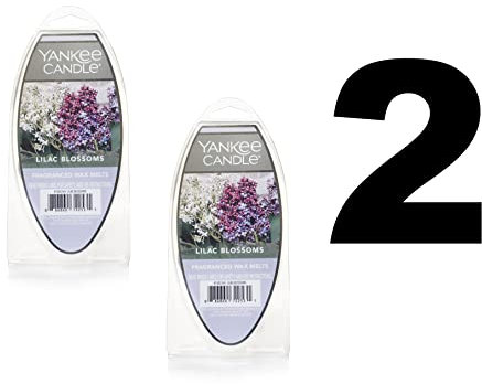 Yankee Candle Scented Wax Melts for Wax Warmers, Long Lasting Home Fragrance, Odor Eliminating Wax Cubes, Lilac Blossoms, 6 Count (Pack of 2)