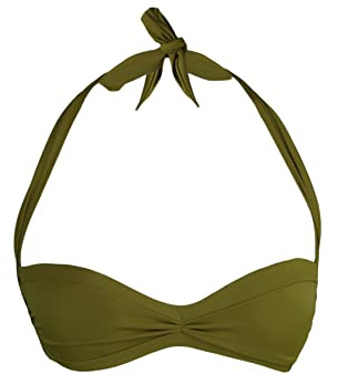 Trendyol FeMan Knit Bikini Top,Khaki,36