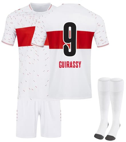 Stuttgart 23/24 Neue Fußball Trikot, Stuttgart Hause/Auswärts Trikot für Kinder Erwachsener, Fussball Trikot Shorts Socken Jungen Herren
