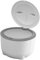 Gralara Cat Litter Trash Can with Press Type Lid, White, PP Material, Enclosed Odor Isolating Cat Litter Collection Box, Pet Waste Bin, Indoor Use