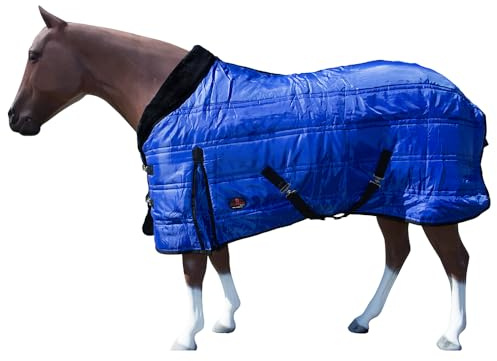 HILASON Western Horse Stable Blanket Quilted | Blankets for Winter Water Resistant Horses Wine 84 Inches